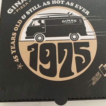 Gina's Pizza - Pizza box - Italian Near Me - Laguna Beach, California Gina's Pizza - Pizza box - Italian Near Me - Laguna Beach, California