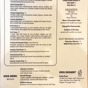 The Barrel House - Lunch menu back - Cajun/Creole Near Me - Llano, Texas The Barrel House - Lunch menu back - Cajun/Creole Near Me - Llano, Texas