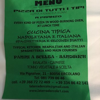 La Terra d'Ercole - Flyer that led me in when I was parking for Herculaneum. - Pizza Near Me - Ercolano, NA La Terra d'Ercole - Flyer that led me in when I was parking for Herculaneum. - Pizza Near Me - Ercolano, NA