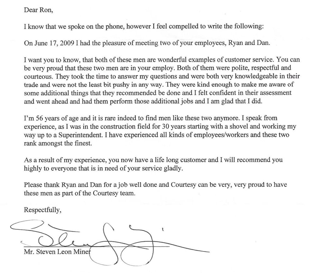 Slide of Courtesy Plumbing