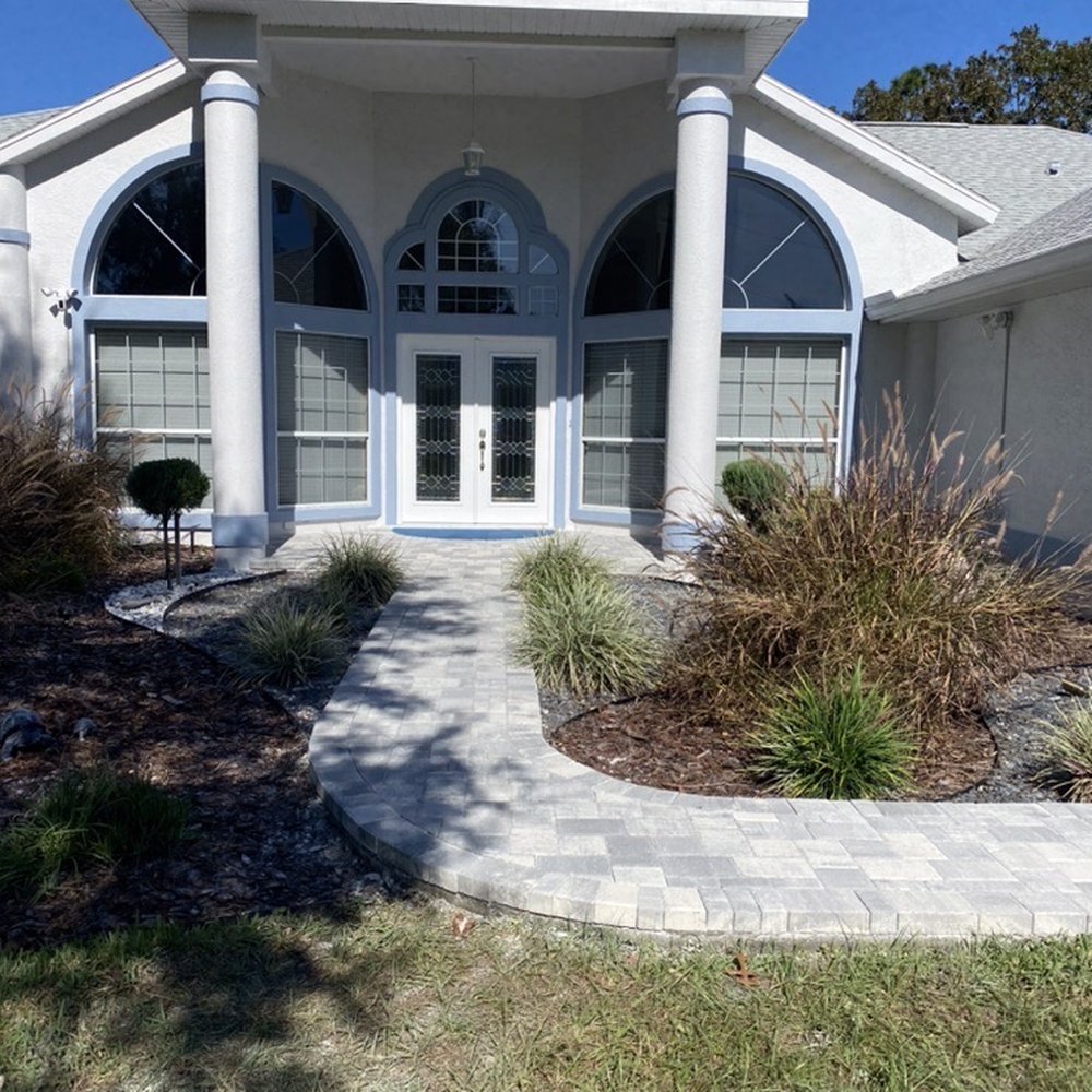 Ocala Pavers - Driveway and sidewalk pavers project completed by Ocala Pavers. Great job, exceeded my expectations - Landscaping Near Me - Ocala, Florida Ocala Pavers - Driveway and sidewalk pavers project completed by Ocala Pavers. Great job, exceeded my expectations - Landscaping Near Me - Ocala, Florida