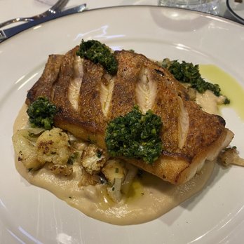 The Jupiter Grill - Snapper with cauliflower mash. - Seafood Near Me - Jupiter, Florida The Jupiter Grill - Snapper with cauliflower mash. - Seafood Near Me - Jupiter, Florida