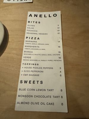Menu photo 7 Anello Tucson, AZ