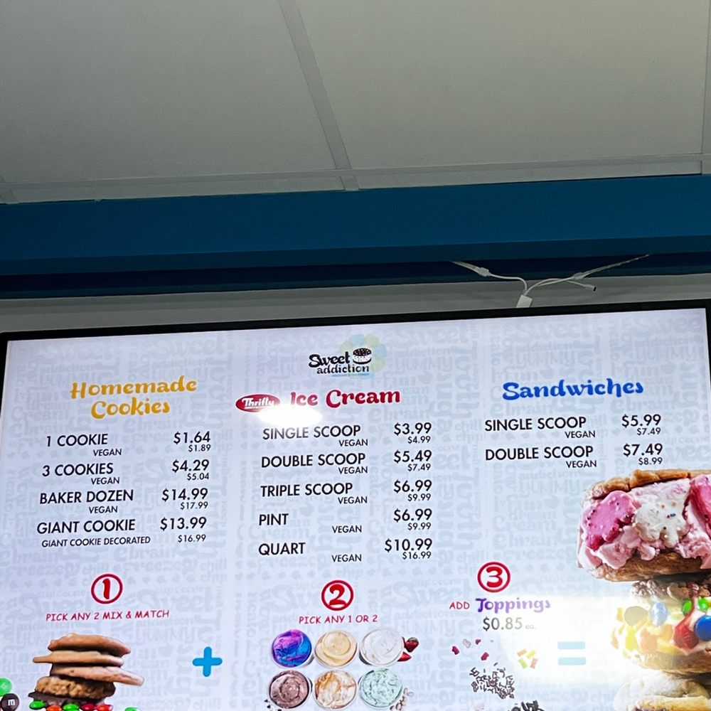 Sweet Addiction - Menu - Ice Cream & Frozen Yogurt Near Me - Las Vegas, Nevada Sweet Addiction - Menu - Ice Cream & Frozen Yogurt Near Me - Las Vegas, Nevada