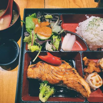 Sapps - Lunch special bento with teriyaki salmon ($16) - Japanese Near Me - Long Island City, New York Sapps - Lunch special bento with teriyaki salmon ($16) - Japanese Near Me - Long Island City, New York
