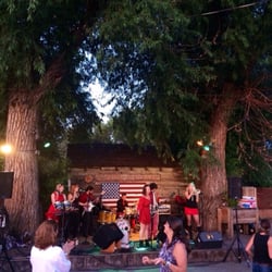 Swing Station - Great stage in the backyard! Mama Lenny & the Remedy