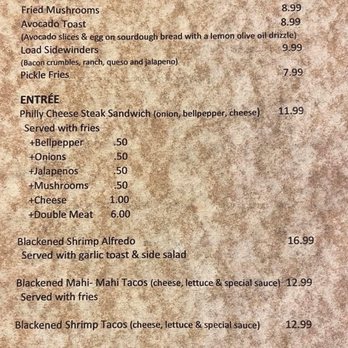 Cottonfield Bar & Grill - Menu - Burgers Near Me - Snead, Alabama Cottonfield Bar & Grill - Menu - Burgers Near Me - Snead, Alabama