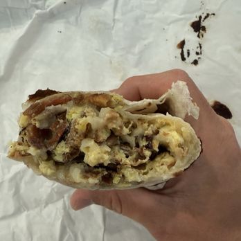 Short Stuff Cafe - Inside the David's burrito. Tightly wrapped and well distributed - Sandwiches Near Me - Roseville, California