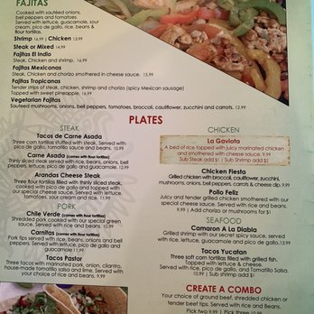 El Indio - Our menu - Mexican Near Me - Staunton, Illinois