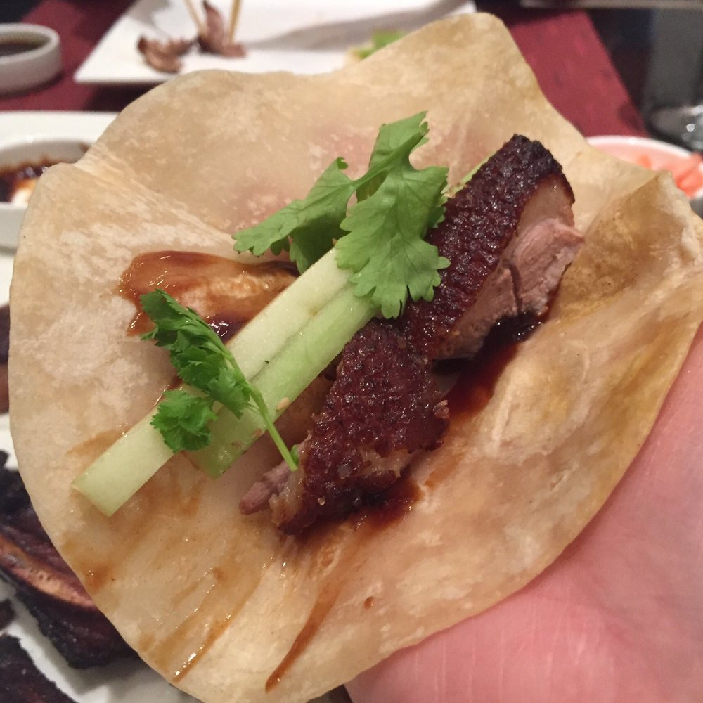 Peking duck wrap