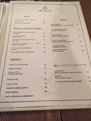 Menu photo 2 Flaming & Co. Warsaw, MZ