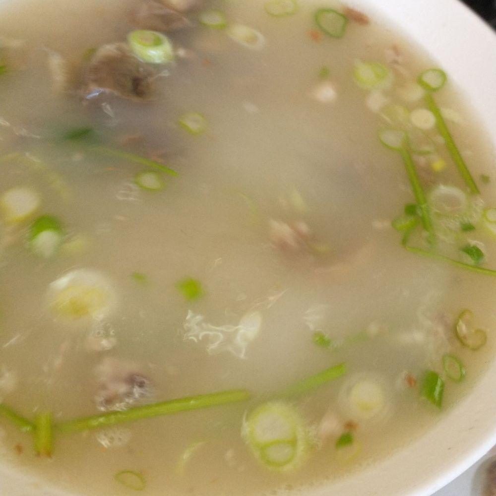 Fuji Huoshao & Dumpling - Mutton soups have same look. Stir first. - Chinese Near Me - San Jose, California