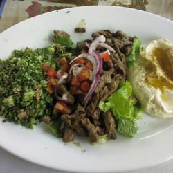 Mediterranean Delite - Beef and lamb shawerma plate