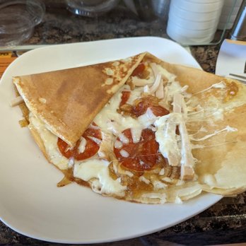 Very Crepe - El Cubano Crepe (we opened it to see inside) - Creperies Near Me - Sunny Isles Beach, Florida Very Crepe - El Cubano Crepe (we opened it to see inside) - Creperies Near Me - Sunny Isles Beach, Florida
