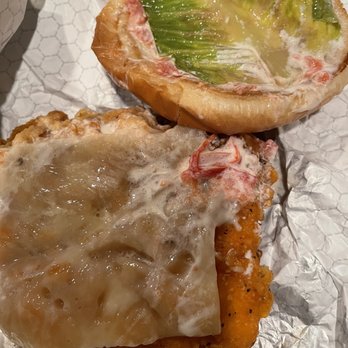 Wendy's - How many hours old is this spicy chicken sandwich? 4 hours? 7 hours? Inedible. - Fast Food Near Me - Dublin, California