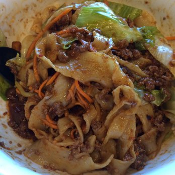 Julie's Noodles - Number 3 on the menu. Noodle soup with meat and bean sauce but it's more like dry noodle with a salty meat sauce - Noodles Near Me - Austin, Texas Julie's Noodles - Number 3 on the menu. Noodle soup with meat and bean sauce but it's more like dry noodle with a salty meat sauce - Noodles Near Me - Austin, Texas
