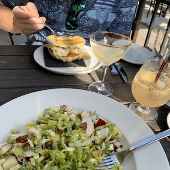 Grand Vin - The Sprouts Salad and French Onion Soup - Wine Bars Near Me - Hoboken, New Jersey