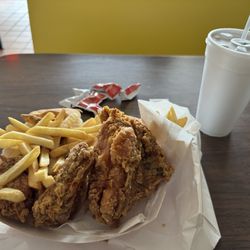 Leaders Fried Chicken - 3 piece. They actually gave me 4 pieces.