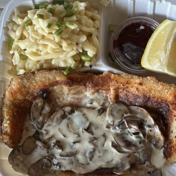 Das Bierhauz - PORK JAEGER SCHNITZEL PLATTER dang it's good! - Beer Gardens Near Me - Redwood City, California Das Bierhauz - PORK JAEGER SCHNITZEL PLATTER dang it's good! - Beer Gardens Near Me - Redwood City, California