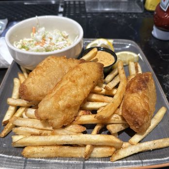 Devil's Backbone - Fish and chips... taste great! I took the photo after messing around with the plate a bit messing up the presentation. - American Near Me - Sterling, Virginia Devil's Backbone - Fish and chips... taste great! I took the photo after messing around with the plate a bit messing up the presentation. - American Near Me - Sterling, Virginia