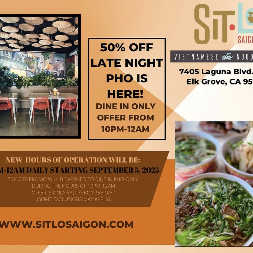 Sit lo Saigon - 50% off Promotion - Vietnamese Near Me - Elk Grove, California Sit lo Saigon - 50% off Promotion - Vietnamese Near Me - Elk Grove, California