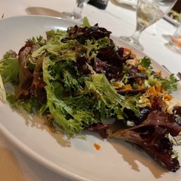 Salad included with main course