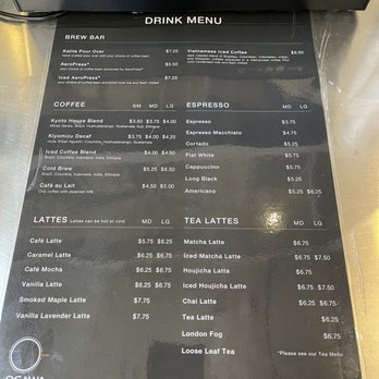 Ogawa Coffee - Menu - Coffee & Tea Near Me - Boston, Massachusetts
