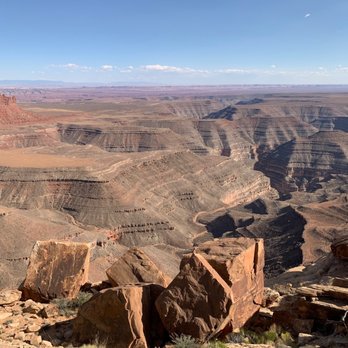 Muley Point Overlook - This was nice scenery, but I had trouble getting myself into photos because of the straight drop below from the overlook. - Landmarks & Historical Buildings Near Me - Mexican Hat, Utah Muley Point Overlook - This was nice scenery, but I had trouble getting myself into photos because of the straight drop below from the overlook. - Landmarks & Historical Buildings Near Me - Mexican Hat, Utah