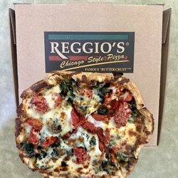 Reggio's - Spinach and Tomatoes Individual Deep Dish Pizza