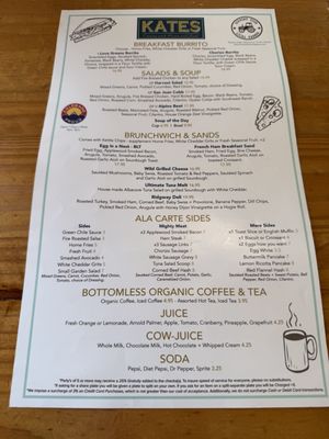 Menu photo 1 Kate's Place Ridgway, CO