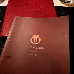 Bert's Jazz Bar - Menú cover