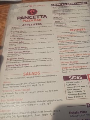 Menu photo 1 Pancetta Pizza Bar Cocoa Beach, FL