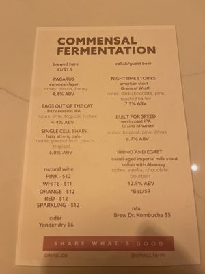 Commensal Fermentation by null