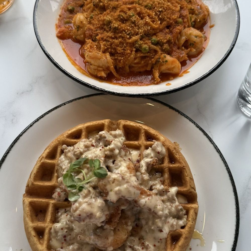 Posto - Chicken & Waffle and Shrimp Pasta - Italian Near Me - Somerville, Massachusetts