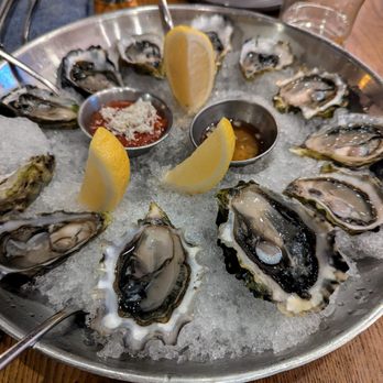 King Tide Fish and Shell - Market Oysters: Carbajal from Shelton, Washington. $28 per 1/2 dozen. Cocktail sauce, fresh horseradish, yuzu mignonette, lemon. - Seafood Near Me - Portland, Oregon King Tide Fish and Shell - Market Oysters: Carbajal from Shelton, Washington. $28 per 1/2 dozen. Cocktail sauce, fresh horseradish, yuzu mignonette, lemon. - Seafood Near Me - Portland, Oregon