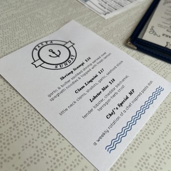 Beacon Corner Bar - Sunday Pasta Menu - Seafood Near Me - Grand Rapids, Michigan