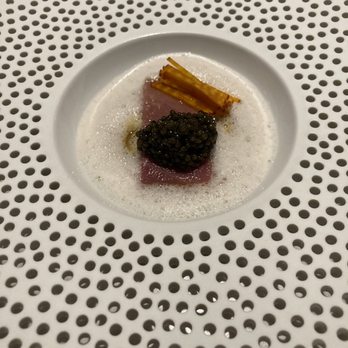 Jont - Chutoro with beet and caviar over a curry foam - New American Near Me - Washington, DC, District of Columbia