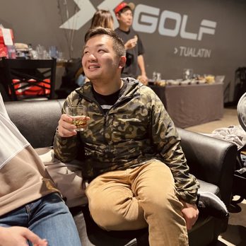 X-Golf Tualatin - One of the bday boys! Very happy to be here. - Virtual Reality Centers Near Me - Tualatin, Oregon