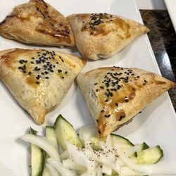 Don't miss the appetizers. The meat inside here was so juicy and the puff pastry was crispy.