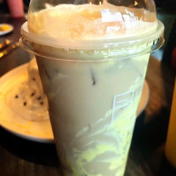 La Luna Tea and Dessert Bar - Brûlée milk tea added taro.. good!! - Desserts Near Me - Las Vegas, Nevada