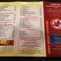 Akbar - Menu 1/2