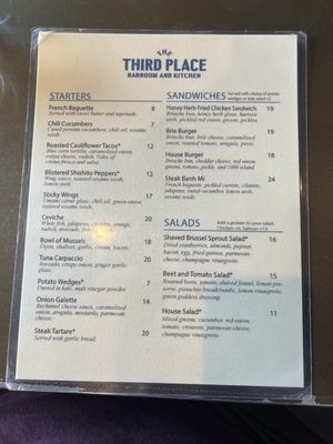 Menu photo 1 The Third Place Lancaster, CA