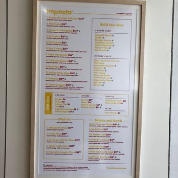Impasta - Menu - Pasta Shops Near Me - Beverly Hills, California Impasta - Menu - Pasta Shops Near Me - Beverly Hills, California