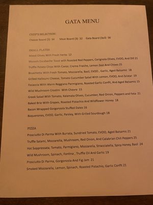 Menu photo 8 Gata San Diego, CA