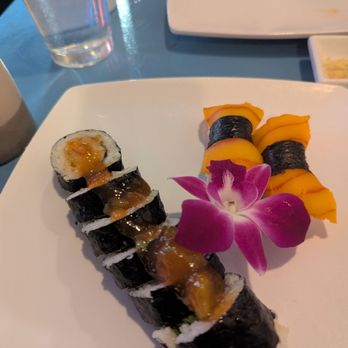 The Sushi Samurai - Mango Tango Roll and Salmon Ngiri - Sushi Bars Near Me - Seattle, Washington