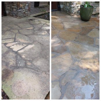 Baldwin Home Solutions - Before and After Stone Patio Wash - Pressure Washers Near Me Baldwin Home Solutions - Before and After Stone Patio Wash - Pressure Washers Near Me