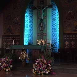 Saint Ursula Church - Believe the cross was imported from Germany