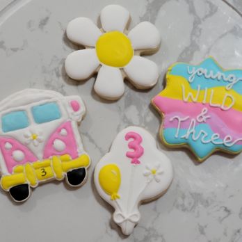 Sugar Me Sweet - Retro royal icing cookies - Desserts Near Me