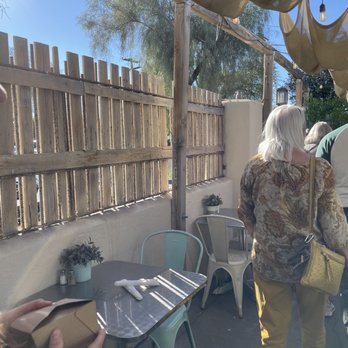 Perfect Pear Bistro - Outdoor shaded patio - New American Near Me - Tempe, Arizona
