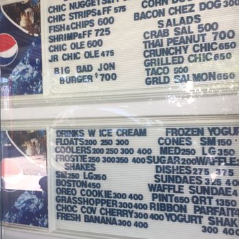 Main Drive In - a menu for a restaurant - Burgers Near Me - Conrad, Montana